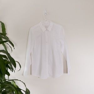 J Jill White Button Down Shirt